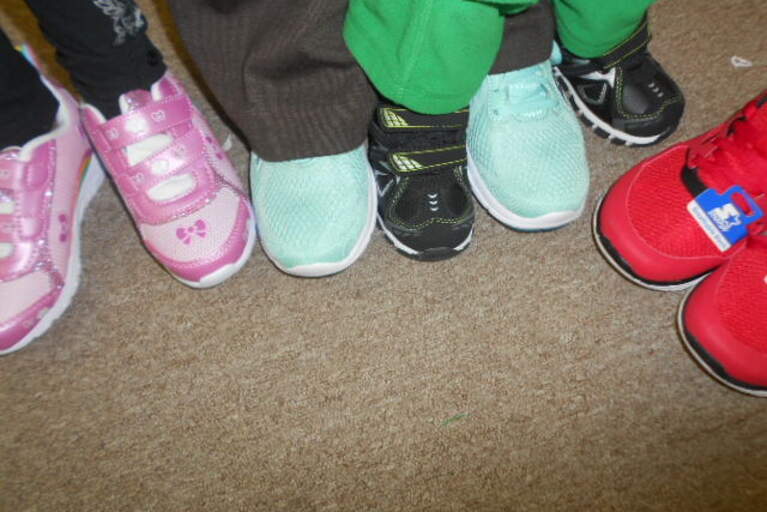 Good Neighbor Story - "Stuff the Sneaker" Poster